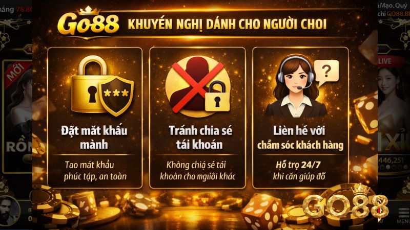Khuyến nghị của Go88 cho người chơi